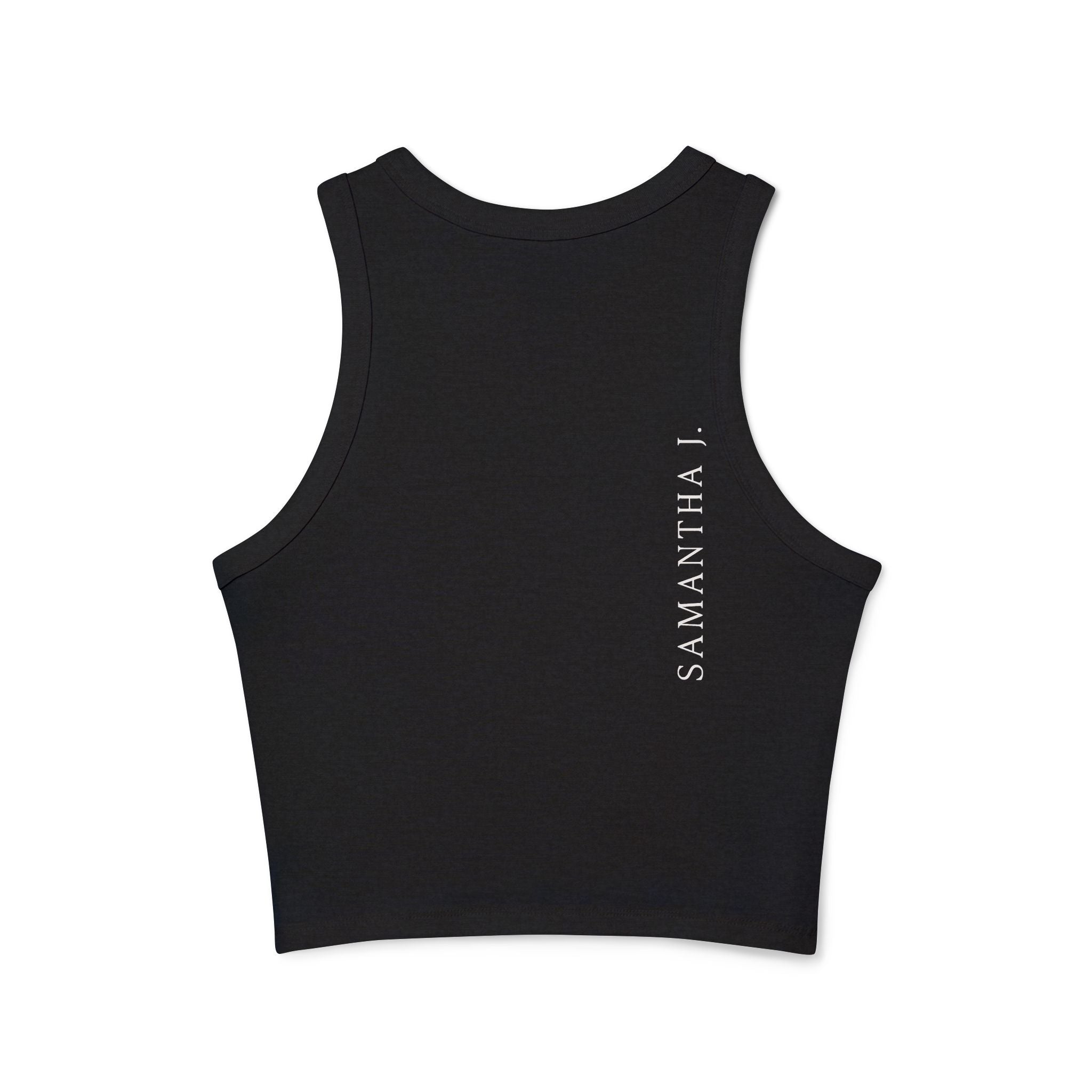 Wildflowers Women's Micro Rib Racer Tank Top, Summer Wear, Activewear, Casual Outfit, Motivational Apparel, Fitness Gear