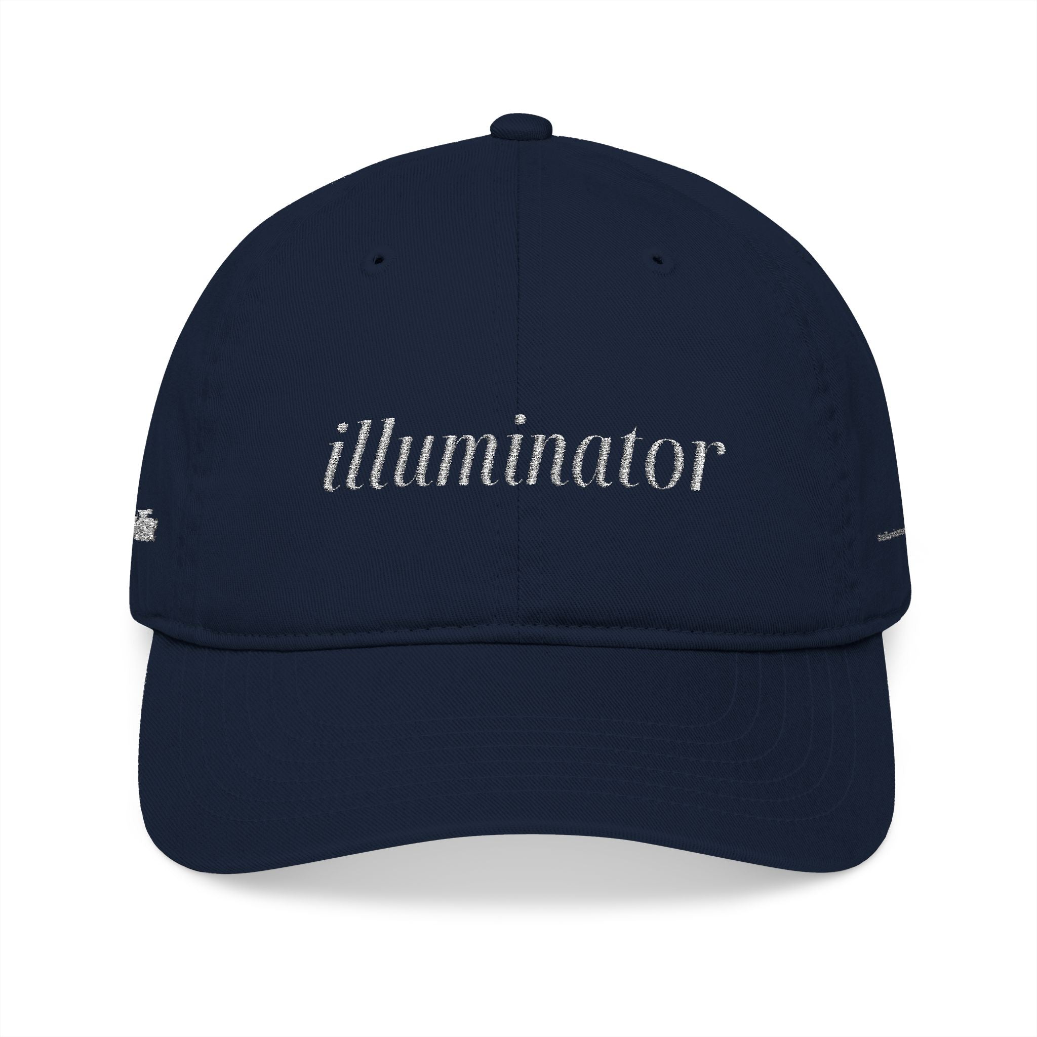 Illuminator Organic Embroidered Baseball Cap | Let Your Light Shine | Gift for Outdoor Lovers, Sun Protection Hat, Inspirational Headwear