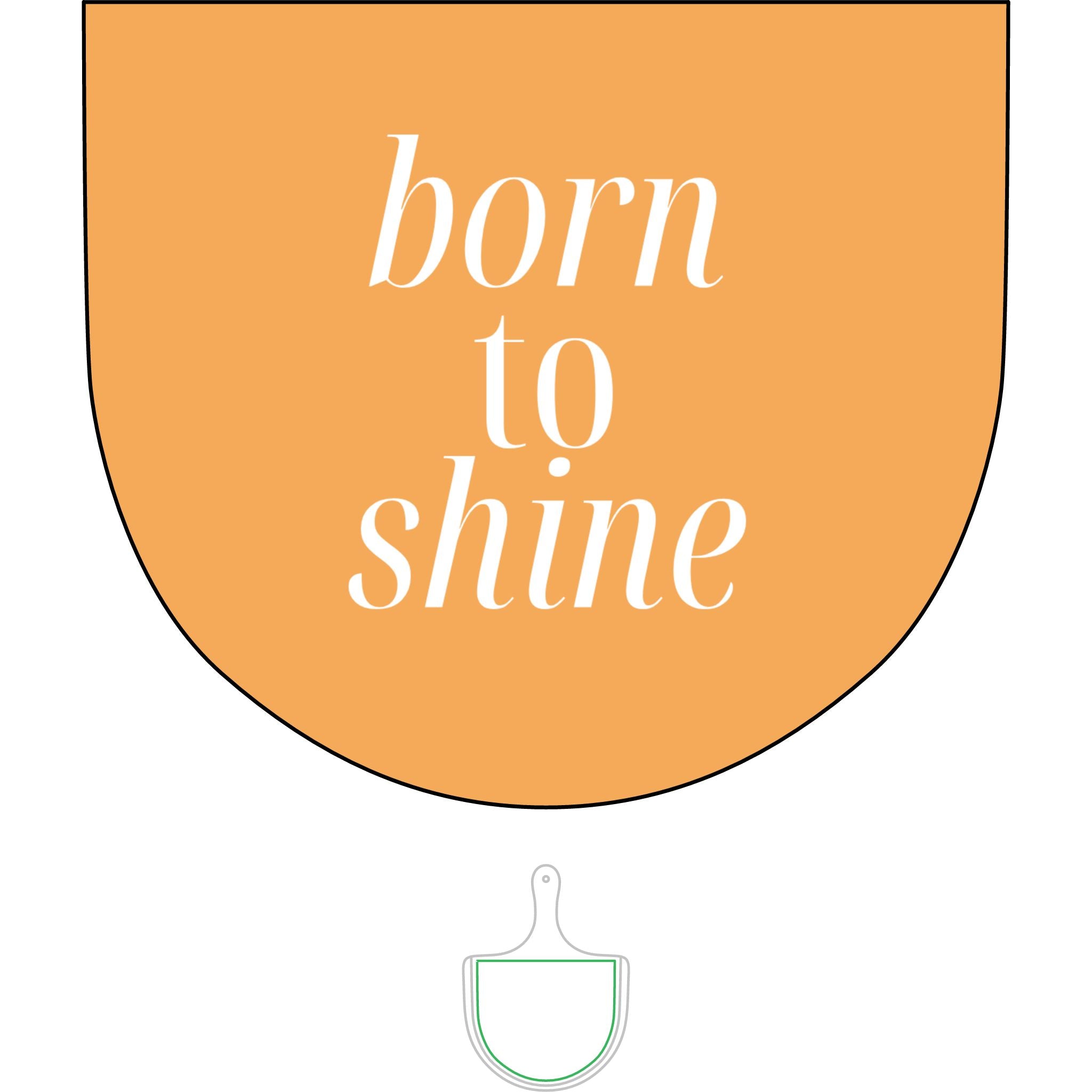 Born To Shine Engraved Bamboo Pizza Board - Perfect Gift for Pizza Lovers, Home Chefs, Kitchen Decor, Entertaining Essentials, Unique Wedding Gift