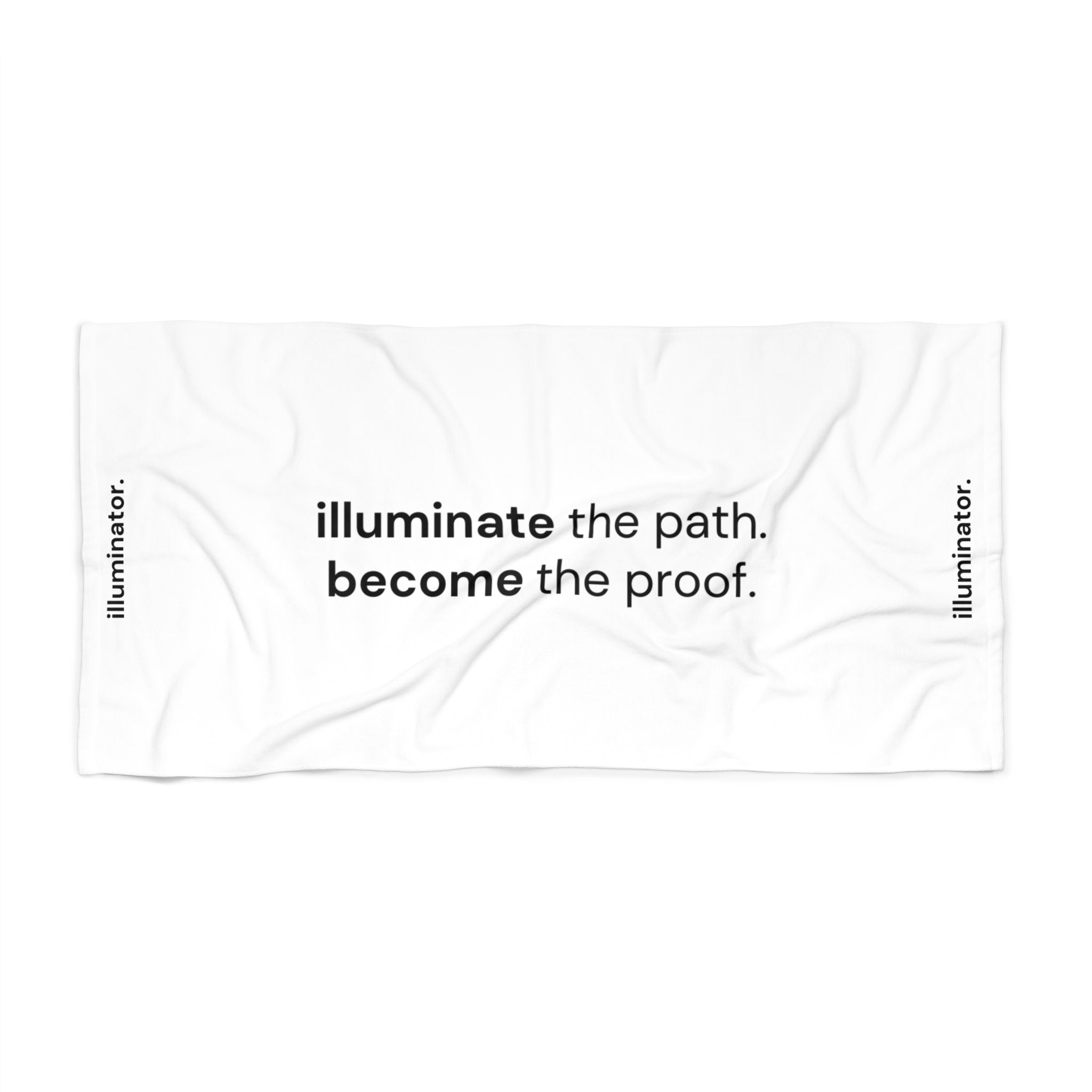 Illuminator Inspirational Beach Towel - Illuminate Your Path for Summer Fun, Poolside Relaxation, and Gift Giving